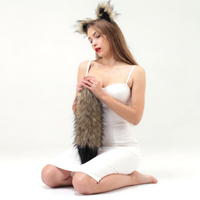 Wolf Tail Faux Fur for Cosplay 19"