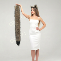 Wolf Tail Faux Fur for Cosplay 40"