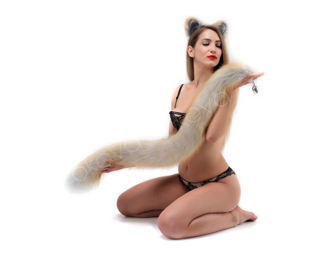Fox tail butt plug and Fox 40"