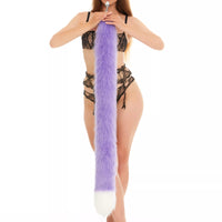 Tail Butt Plug lilac with white tip 40"