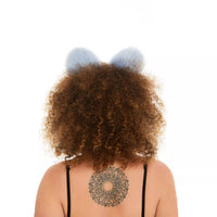 Cat ears light blue with purple tip