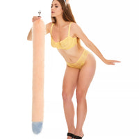 Tail Butt Plug peach with grey tip 40"