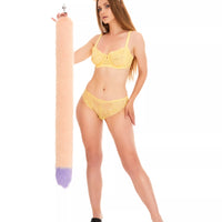 Tail Butt Plug peach with lilac tip 40"