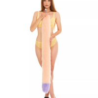 Tail Butt Plug peach with lilac tip 40"