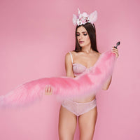 Tail butt plug pink 40" - OKOVA