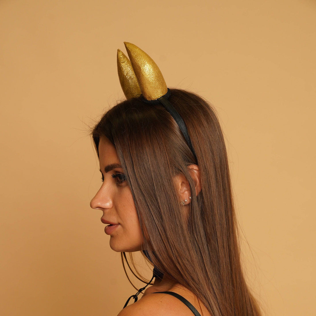 Devil horns gold small - OKOVA