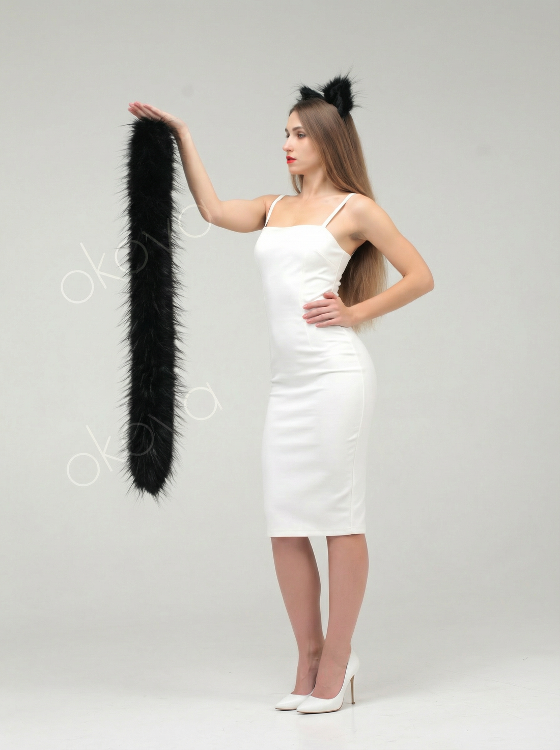 Cat tail for cosplay 40"
