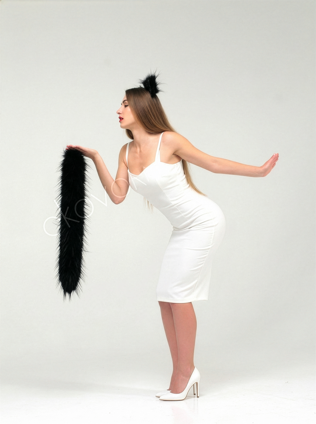 Cat tail for cosplay 27"