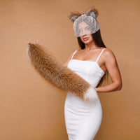 Fluffy fox tail butt plug