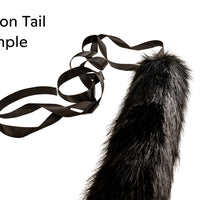 Brown Super Fluffy Fox Tail 27", Thick Faux Fur Cosplay Clip-On