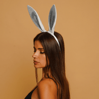 Bunny ears headband white - OKOVA
