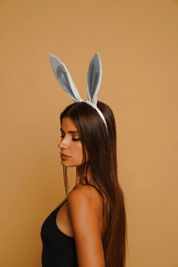 Bunny ears headband white - OKOVA