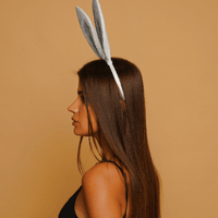 Bunny ears headband white - OKOVA