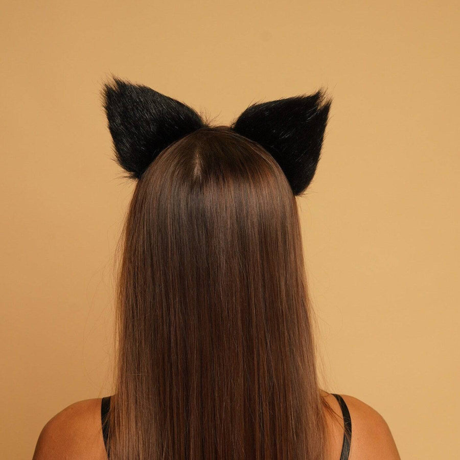 Cat ears black with orange tip - OKOVA